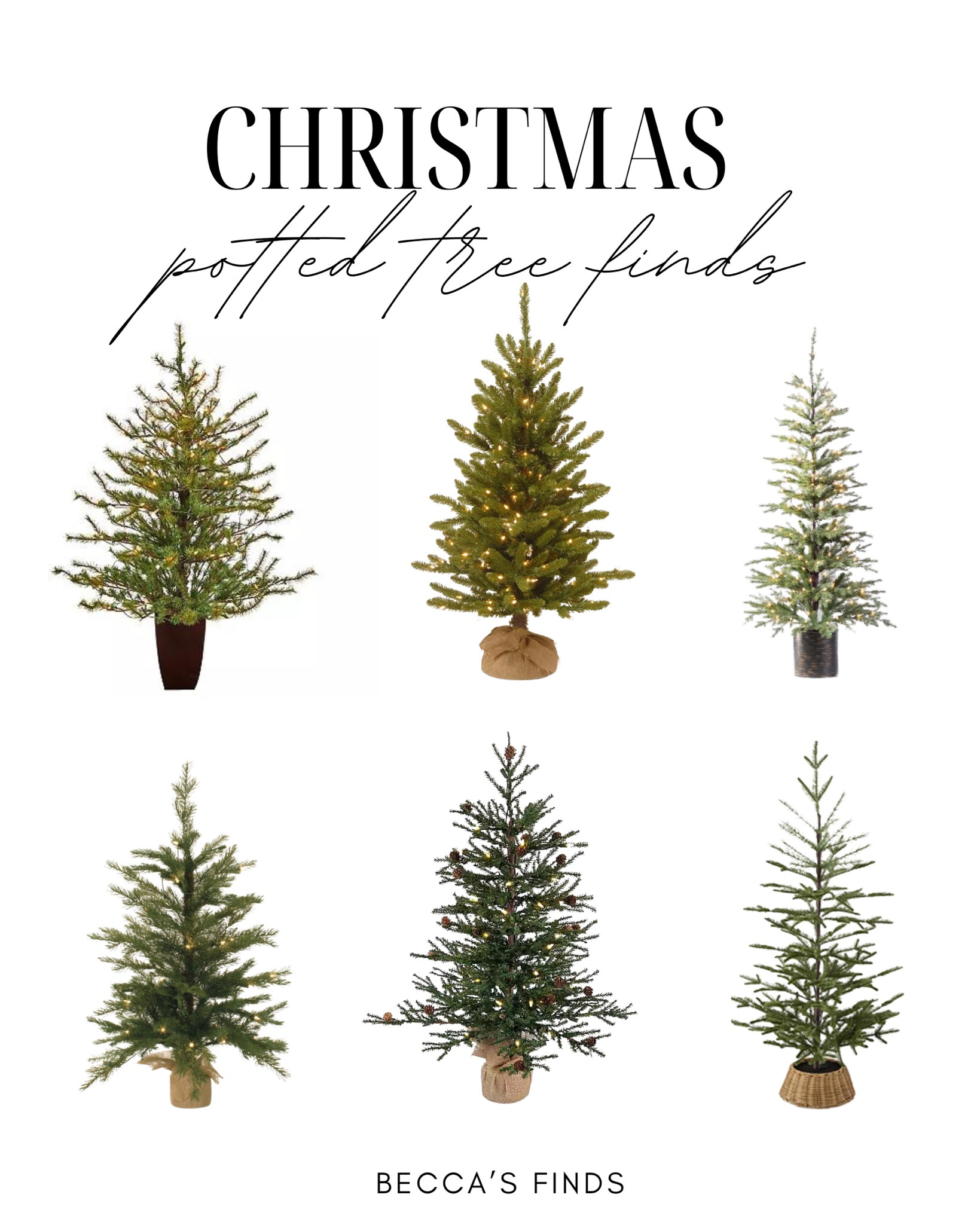 Potted Christmas Tree Finds 

#LTKsalealert #LTKHolidaySale #LTKhome