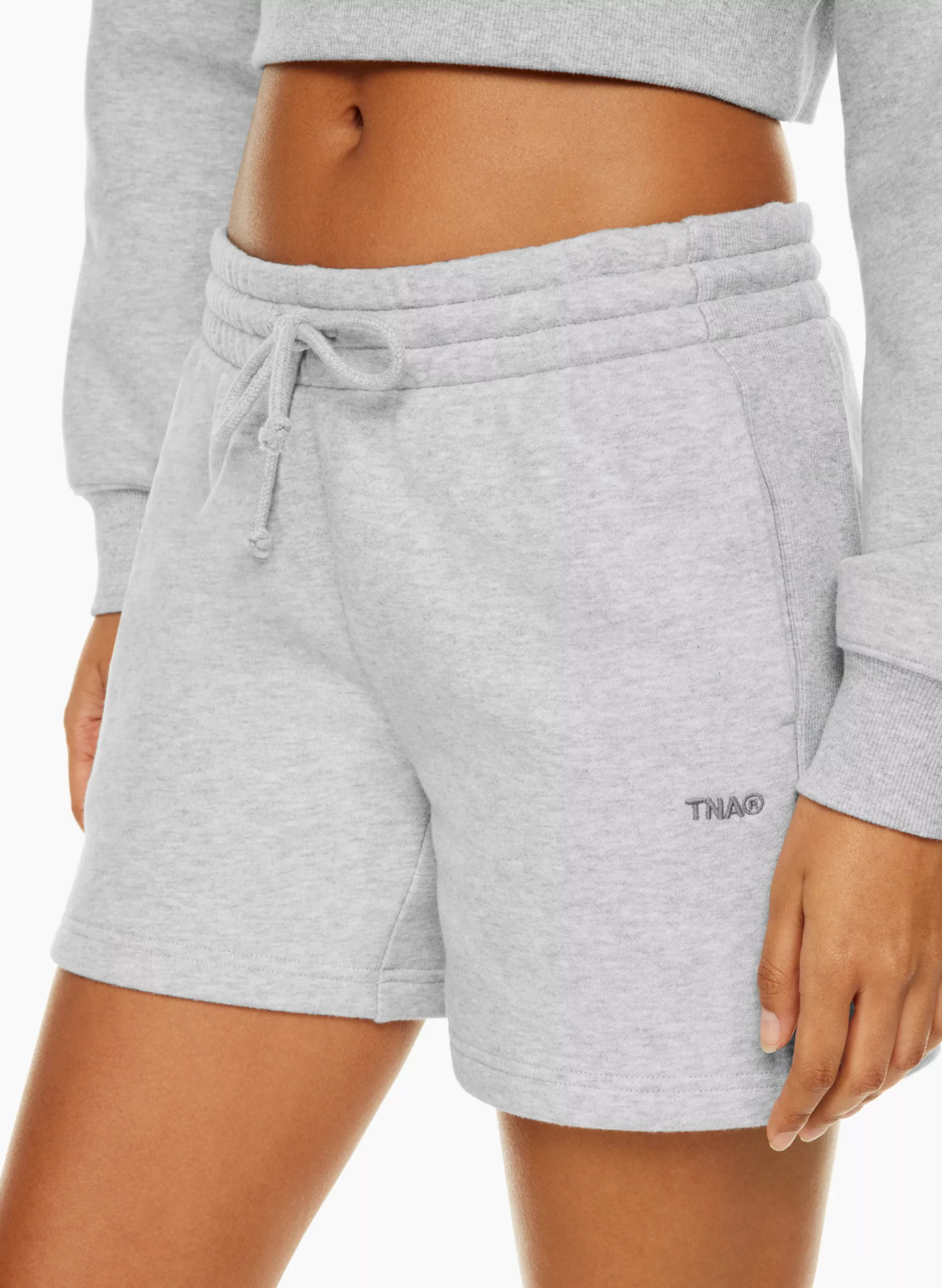 COZY FLEECE BOYFRIEND MID-THIGH SHORT | Aritzia