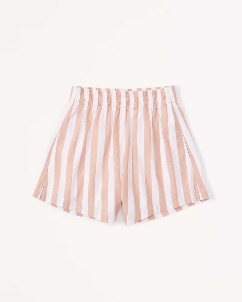 Women's Poplin Pull-On Shorts | Women's Bottoms | Abercrombie.com | Abercrombie & Fitch (US)