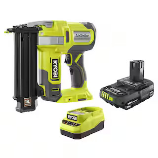 ONE+ 18V 18-Gauge Cordless AirStrike Brad Nailer with 2.0 Ah Battery and Charger Kit | The Home Depot