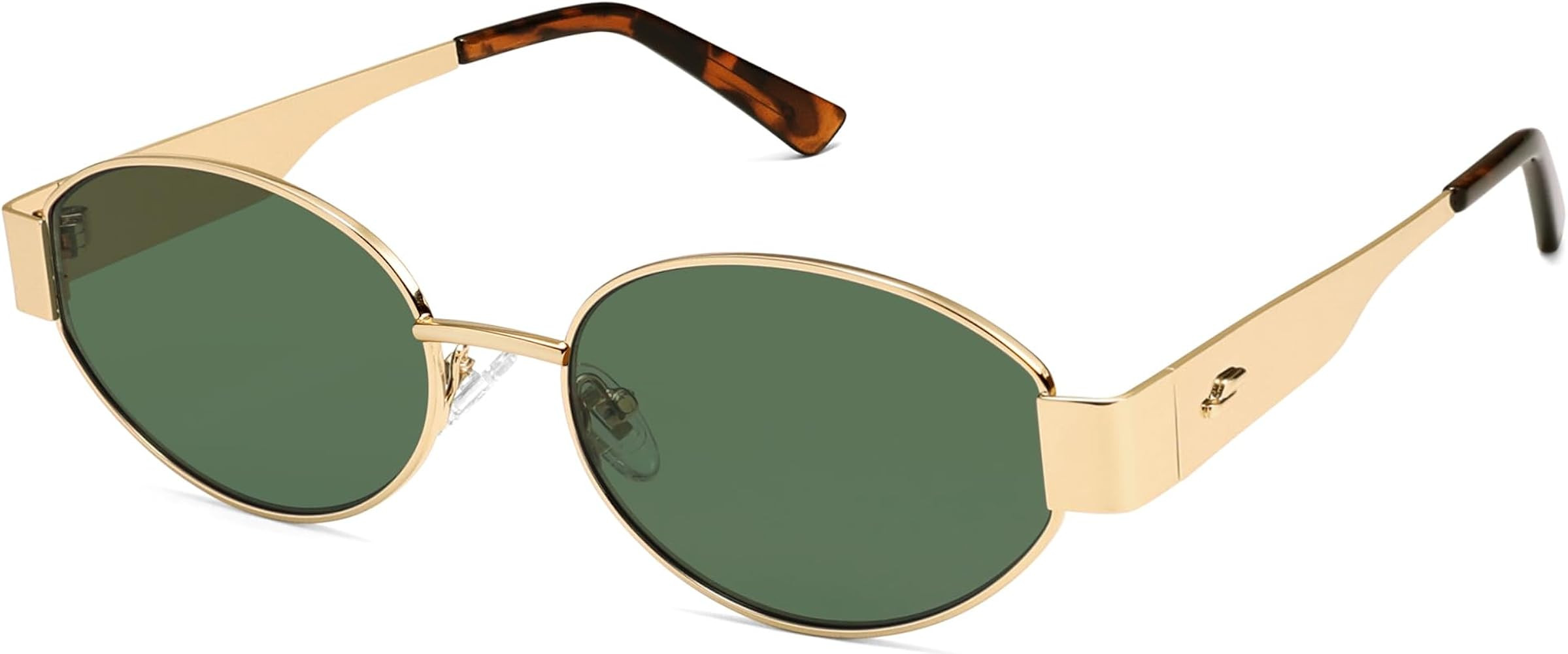 SOJOS Retro Oval Sunglasses for Women Trendy Classic Shades UV400 Protection SJ1217 | Amazon (US)