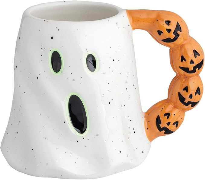Mud Pie Halloween Ghost Glow in the Dark Mug | Amazon (US)