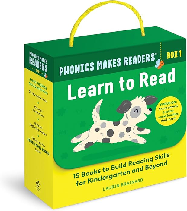 Phonics Makes Readers: Learn to Read Box 1: 15 Books to Build Reading Skills for Kindergarten and... | Amazon (US)