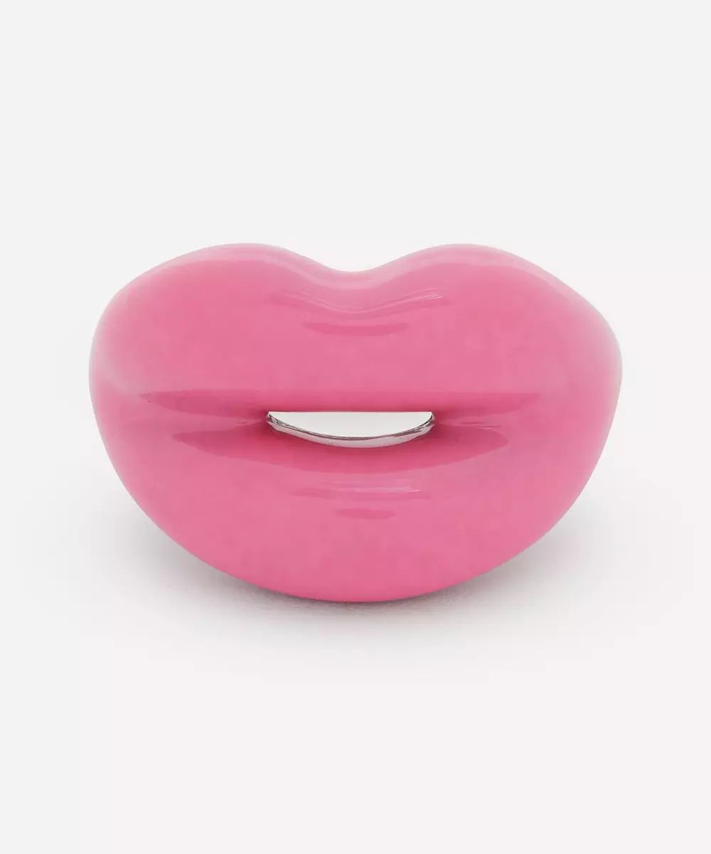 Bubble Gum Pink Hotlips Ring | Liberty London (UK)