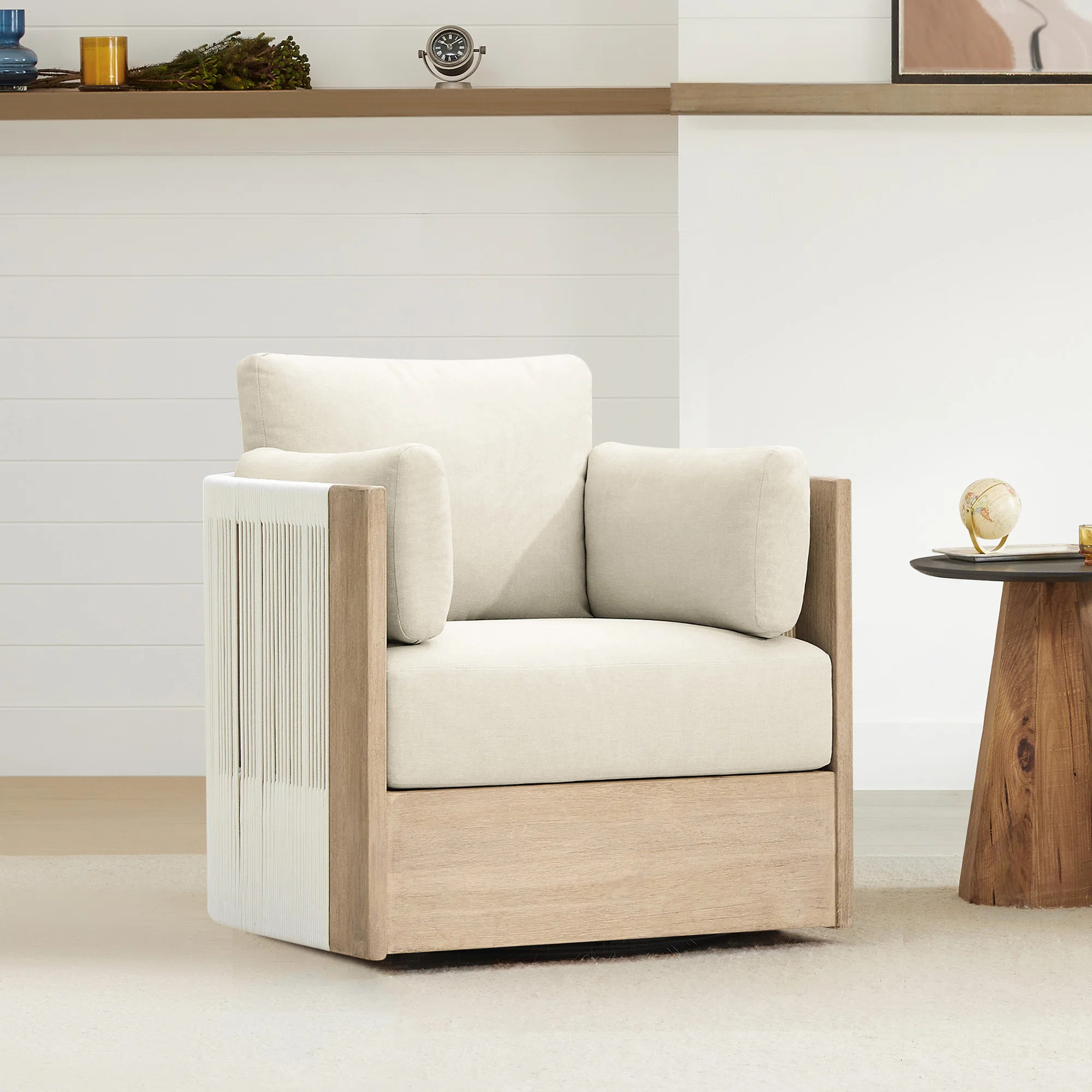 Swivel Upholstered Armchair | Wayfair North America