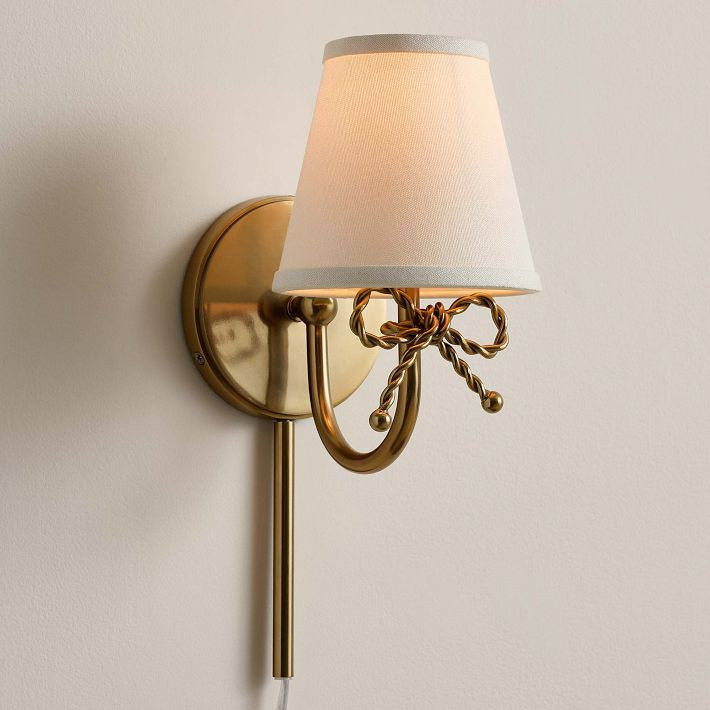 Forget-Me-Knot Bow Sconce (7"x11") | Pottery Barn Teen