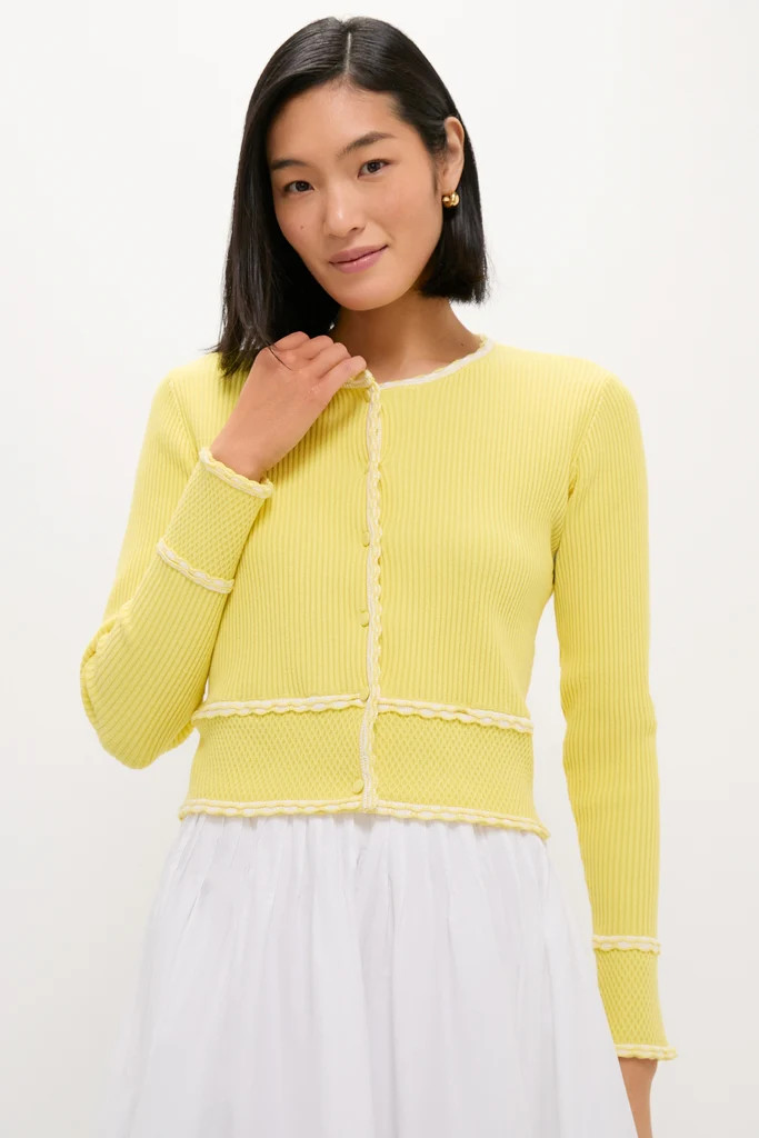 Pale Yellow Lily Cardigan | Tuckernuck (US)