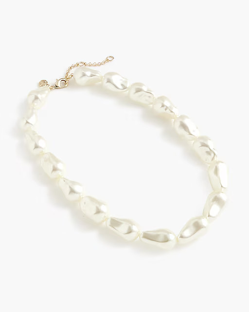 Large pearl-effect necklace | J.Crew Factory