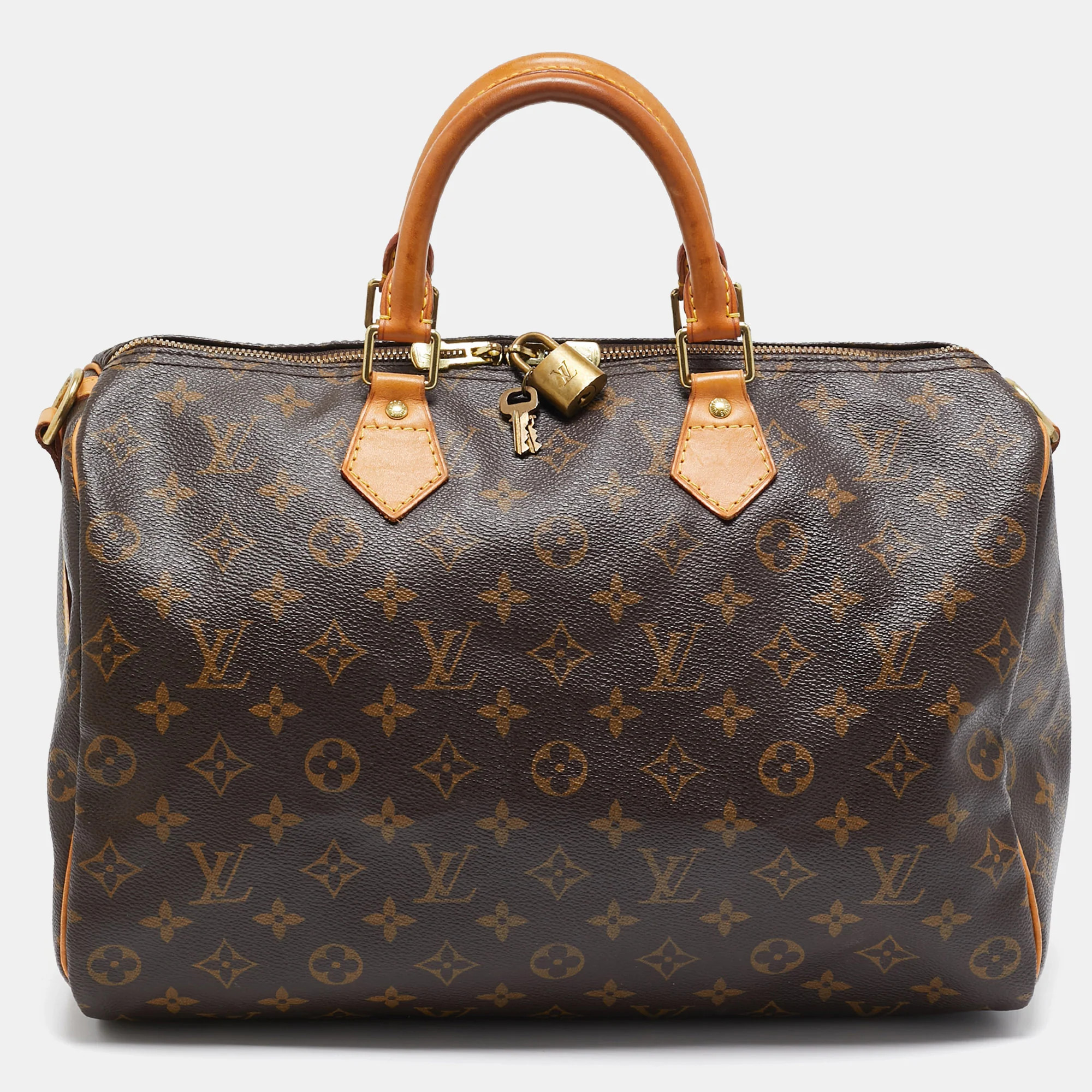 Louis Vuitton Monogram Canvas Speedy Bandouliere 35 Bag | Shop Simon