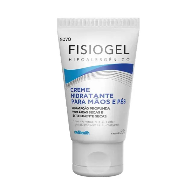 Creme Hidratante para Mãos e Pés Fisiogel Hipoalergênico 50g | DrogaRaia (BR)