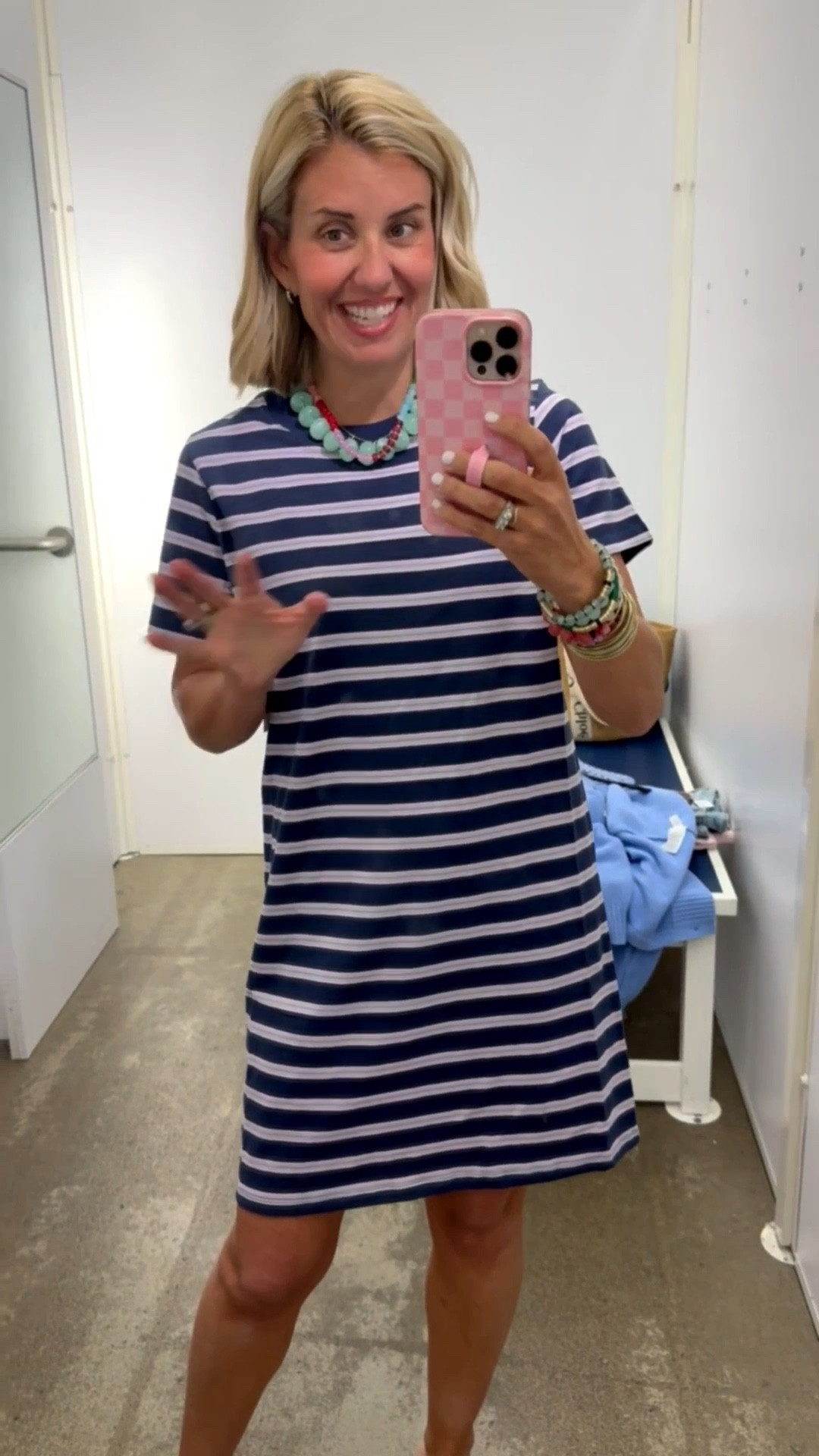 The T-shirt dresses at Old Navy are a must buy! I buy them every year. This colorway is so good! I’m in a small. 
*Use my Loopy code mixandmatchmadness
*Use my A+B code Catherine20

#LTKstorytime #LTKSaleAlert #LTKSeasonal