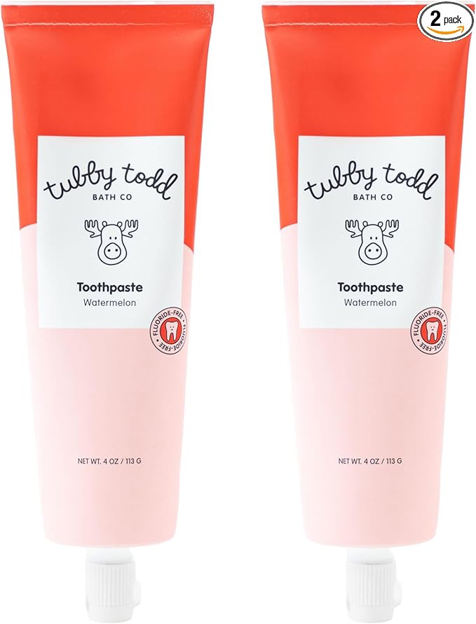 TUBBY TODD Fluoride Free Kids Toothpaste - Made with Xylitol - Safe Toothpaste for Baby, Toddler,... | Amazon (US)