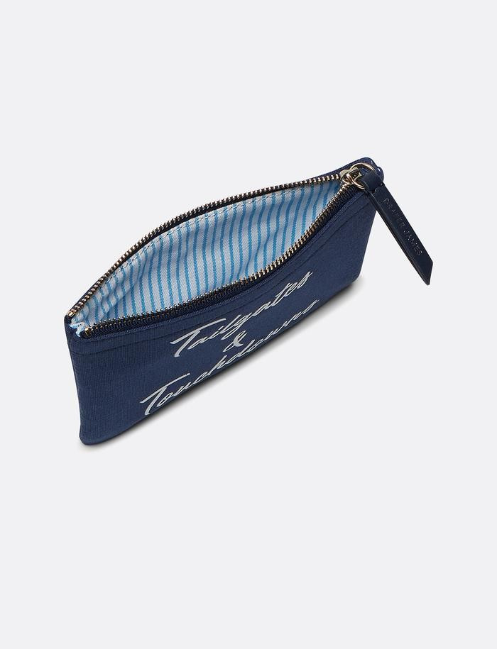 Tailgates & Touchdowns Small Canvas Pouch | Draper James (US)