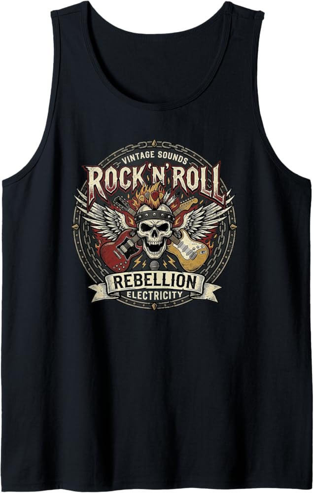 Rock n Roll Rebellion Tank Top | Amazon (US)