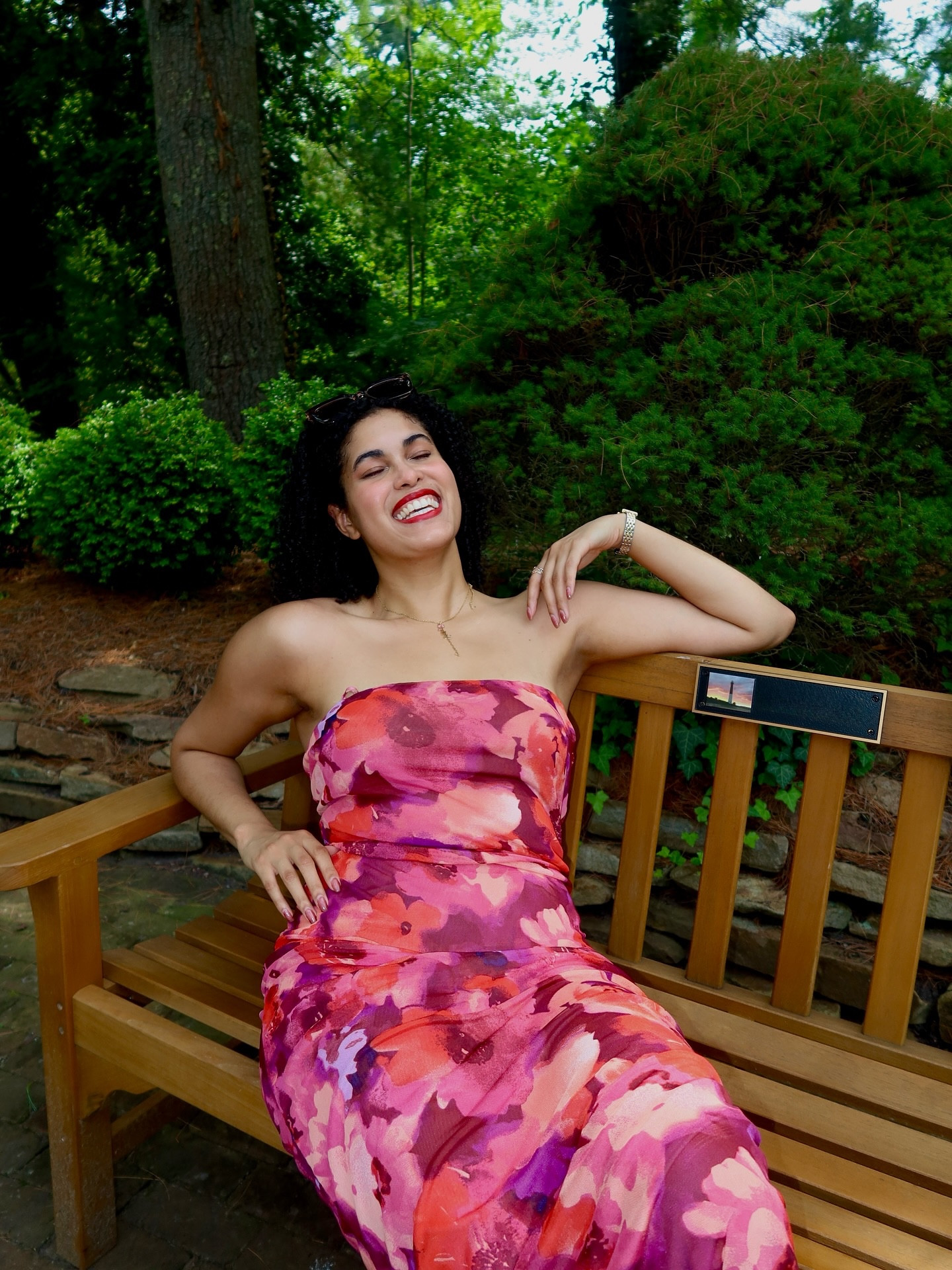 The cutest strapless dress ❤️

Size: L 

#FloralFit #MaxiDressSeason #SummerStyle #ColorfulStyle #LatinaStyle  #whatiworetoday
Floral maxi dress, Strapless summer dress, Curly hair outfit inspo, Vibrant nature background, Latina fashion influencer, Summer 2025 outfit idea, Dress with confidence

#LTKFindsUnder100