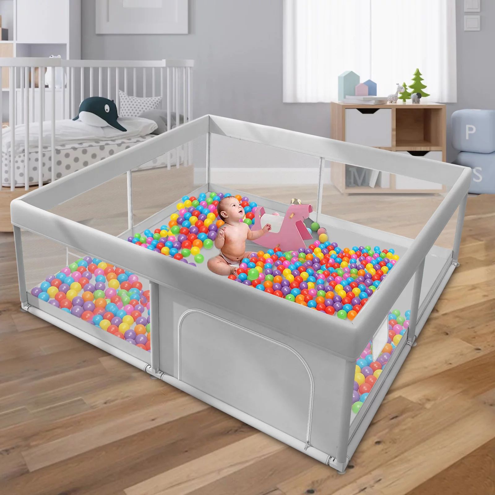 Baby Playpen, Extra Large Playard, Large Safety Play Center Yards, Kids Play Pen Activity with Su... | Walmart (US)