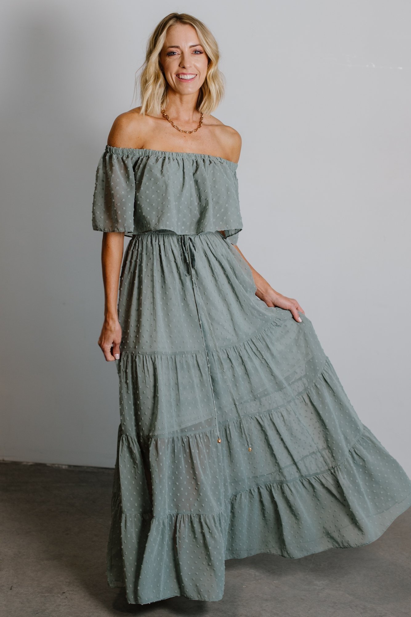 Swiss Dot Maxi Dress | Baltic Born