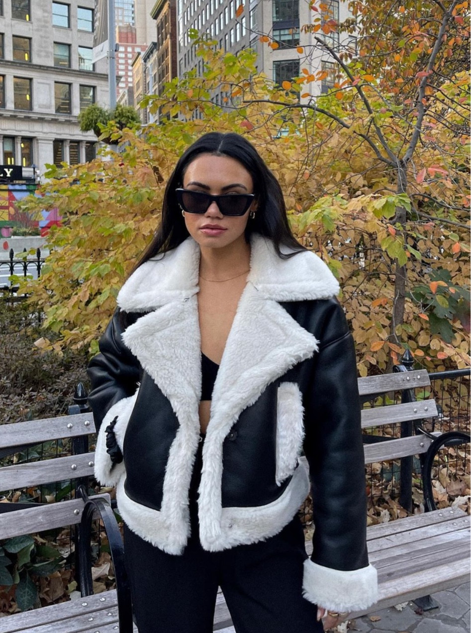 Faux Fur Leather Jacket … curated on LTK