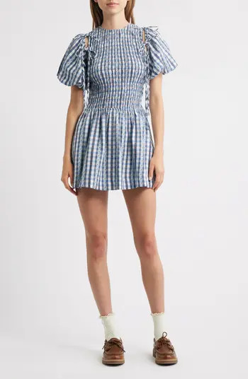 Becca Organic Cotton Bubble Minidress | Nordstrom