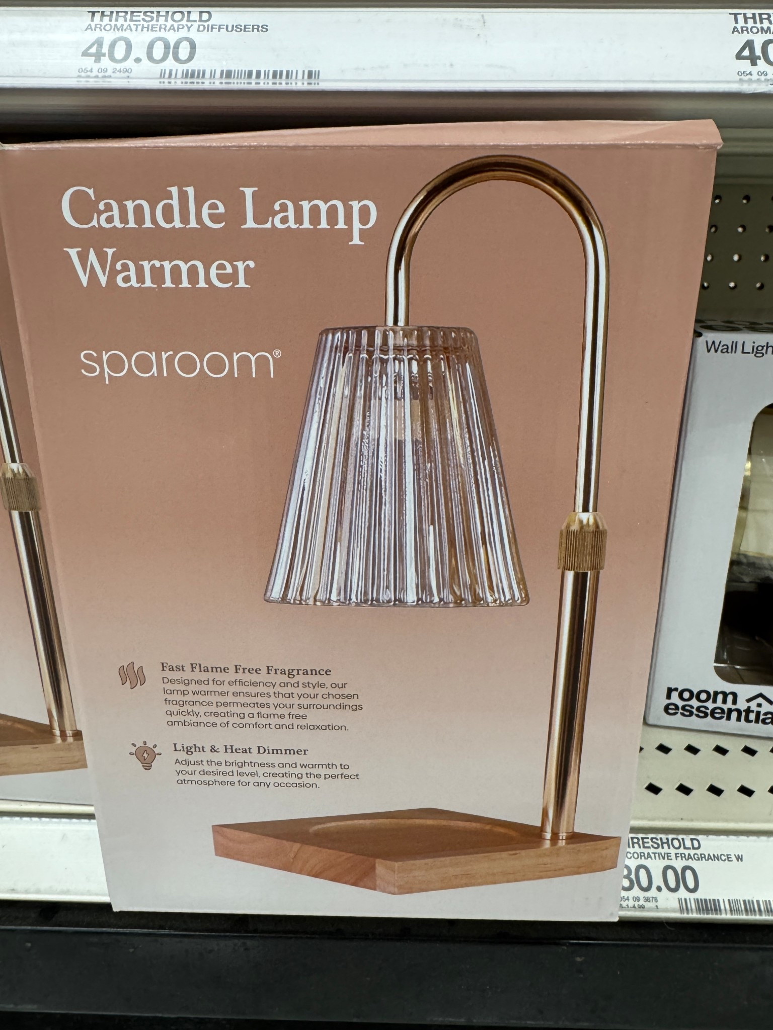 Pretty crystal candle warmer lamp with wood base and gold hardware. Also comes in white and black. 

#LTKHome