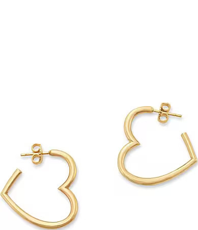 James Avery Heart Hoop Earrings - M | Dillard's