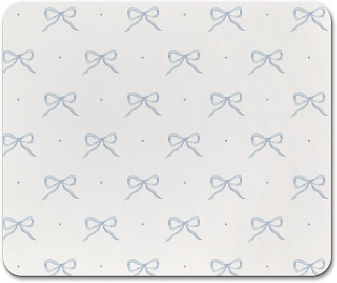 Blue Bow Cute Mouse Pad, Coastal Cute Mouse Pads for Desk, Office Desk Accessories and Office Sup... | Amazon (US)