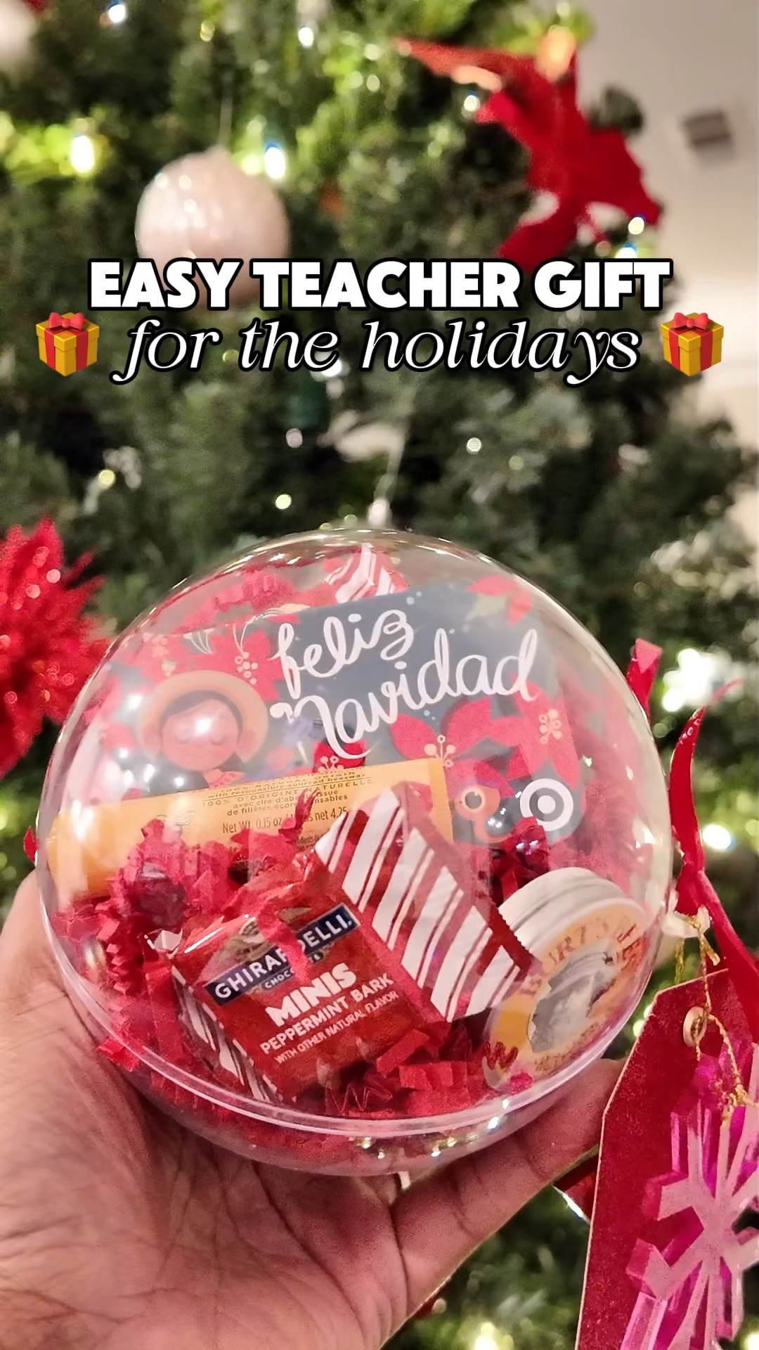 Easy teacher gift using the cutest fillable ornaments from Amazon 🎁🎄

#LTKHoliday #LTKFamily #LTKGiftGuide