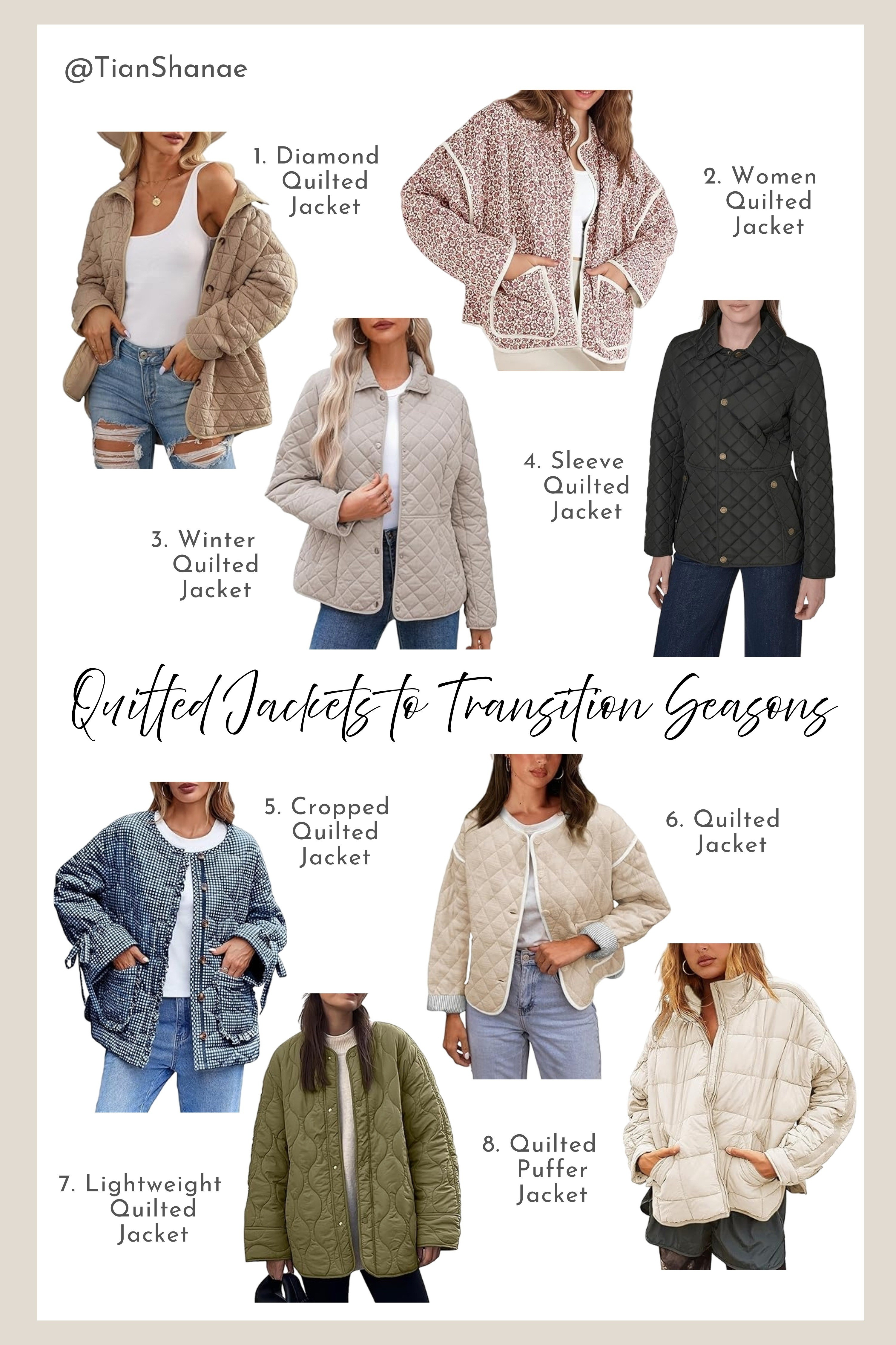 Warm enough for now, ready for later! Quilted jackets are the perfect layering piece to transition between seasons. I found the chicest styles that pair with everything! Tap to shop these must-have transitional jackets! #QuiltedJacket #TransitionalStyle #FallFashion #Layering #Outerwear #ShopTheLook #StyleInspo #MustHave

#LTKSeasonal #LTKSaleAlert #LTKStyleTip