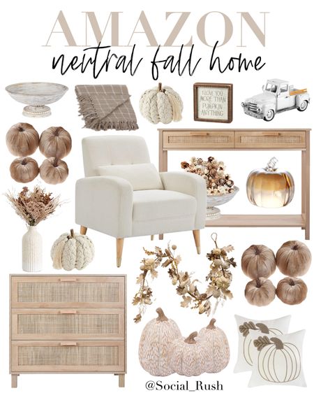Amazon Fall Decor, Fall Home, Fall Decorations, Neutral Home, Amazon Home Decor, Pumpkin Decor, Fall Living Room Decor, Living Room Furniture, Console Table, Fall Pillows, Accent Chair, Fall Garland, Fall Pumpkins #Fall #LivingRoom #AmazonHome

#LTKhome #LTKSeasonal #LTKFind