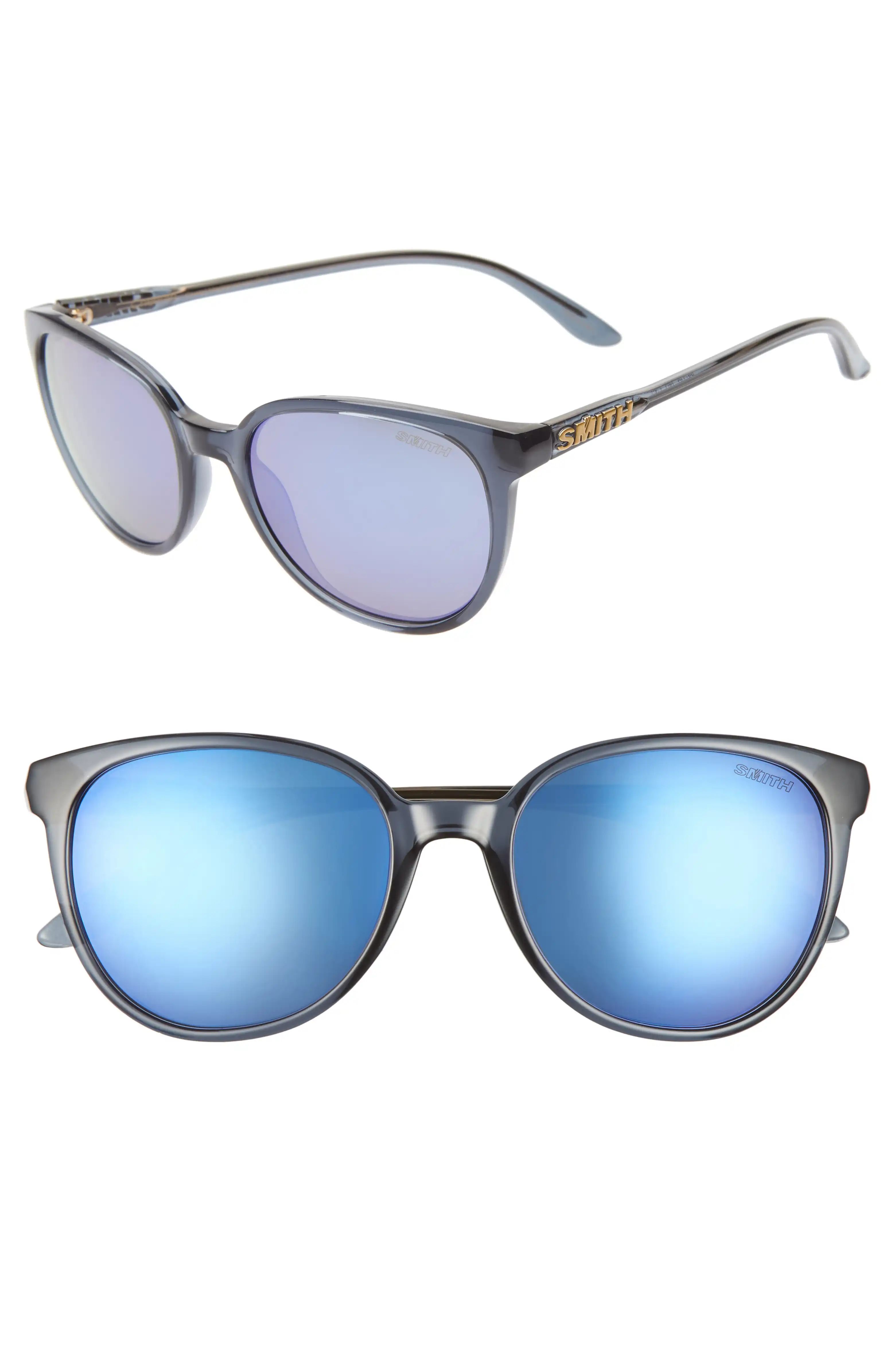 Smith Cheetah 54mm Mirrored Round Sunglasses | Nordstrom | Nordstrom