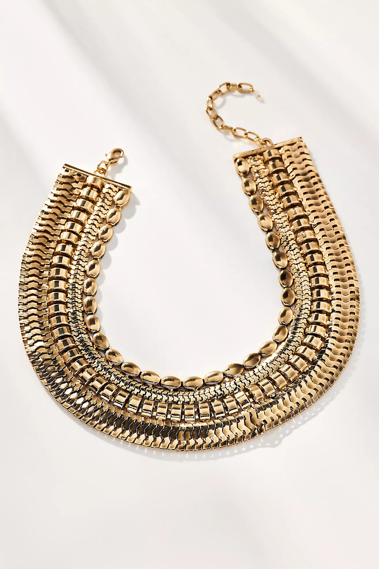 Mega Metal Bib Necklace | Anthropologie (US)