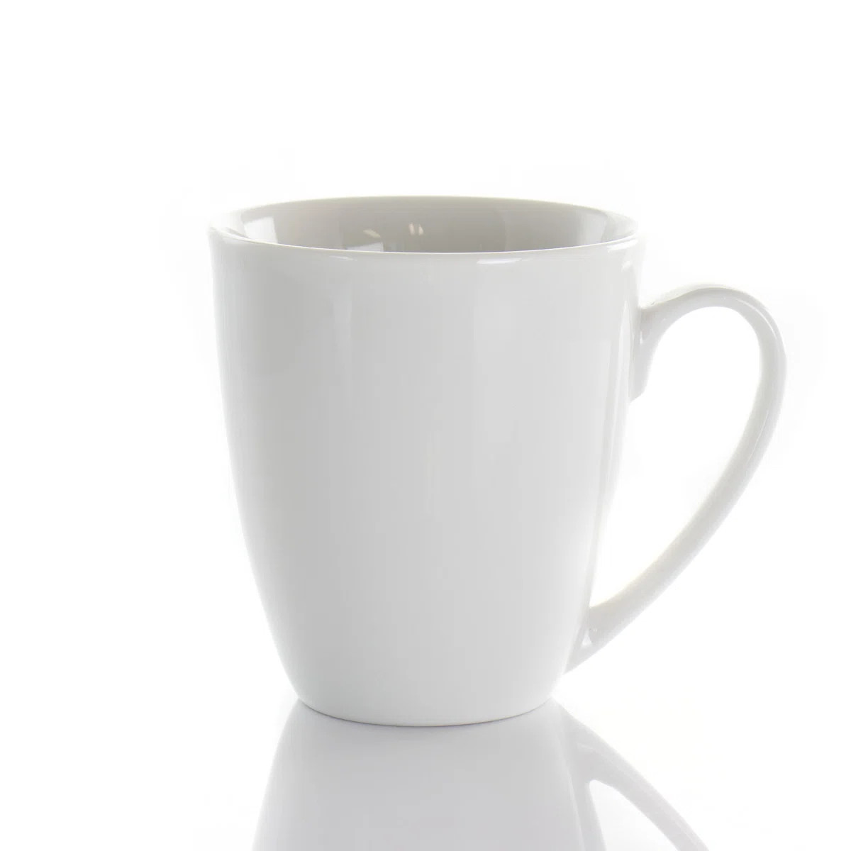 Elama Rosales 6 Piece 12 Ounce Porcelain Mug Set In White (Set of 6) | Wayfair North America