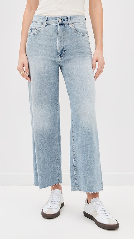 Hepburn Wide Leg High Rise Ankle Jeans | Shopbop