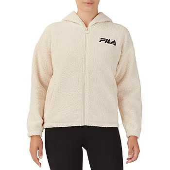 Fila Leoma Sherpa Womens Long Sleeve Hoodie | JCPenney