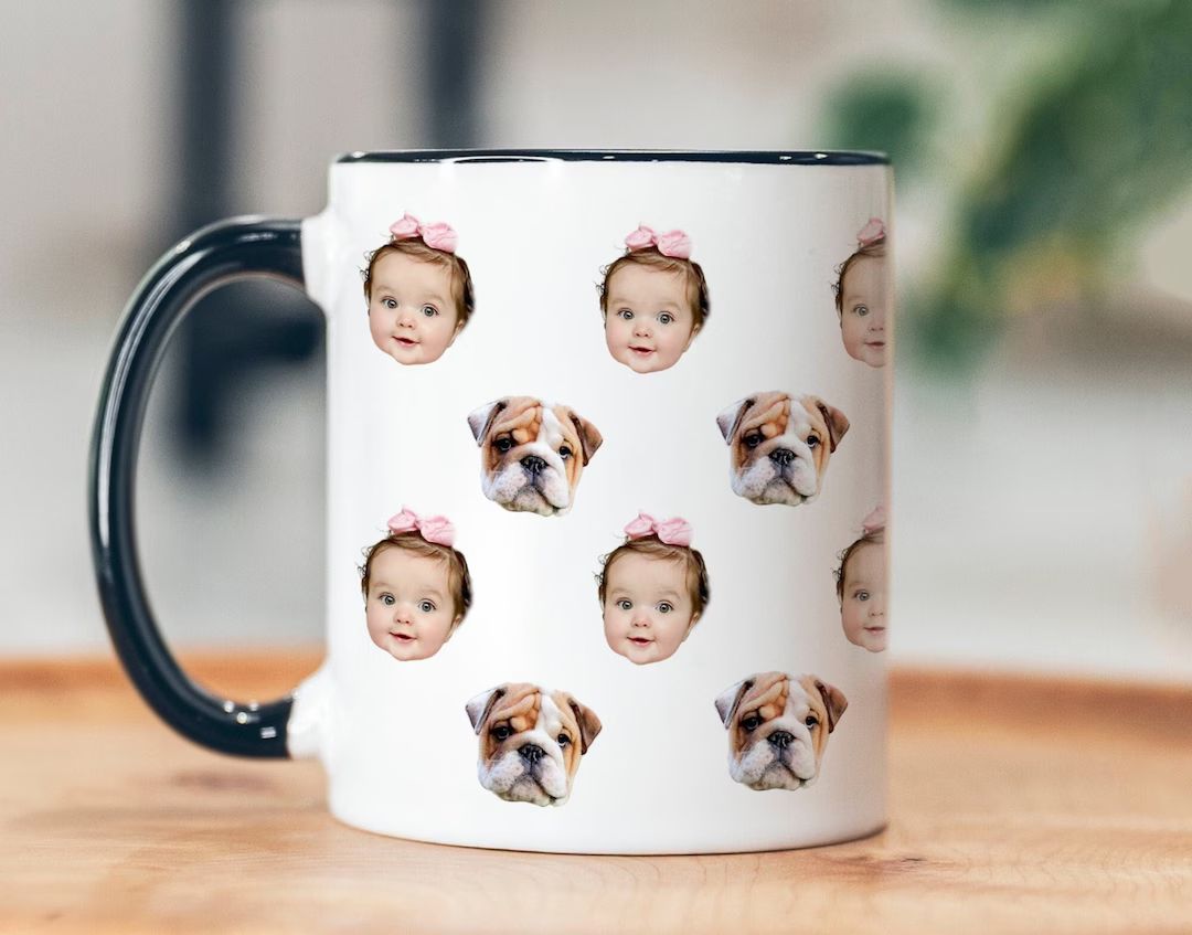 Personalized Face Mug Baby Face Mug Your Dogs Face Mug Your - Etsy | Etsy (US)