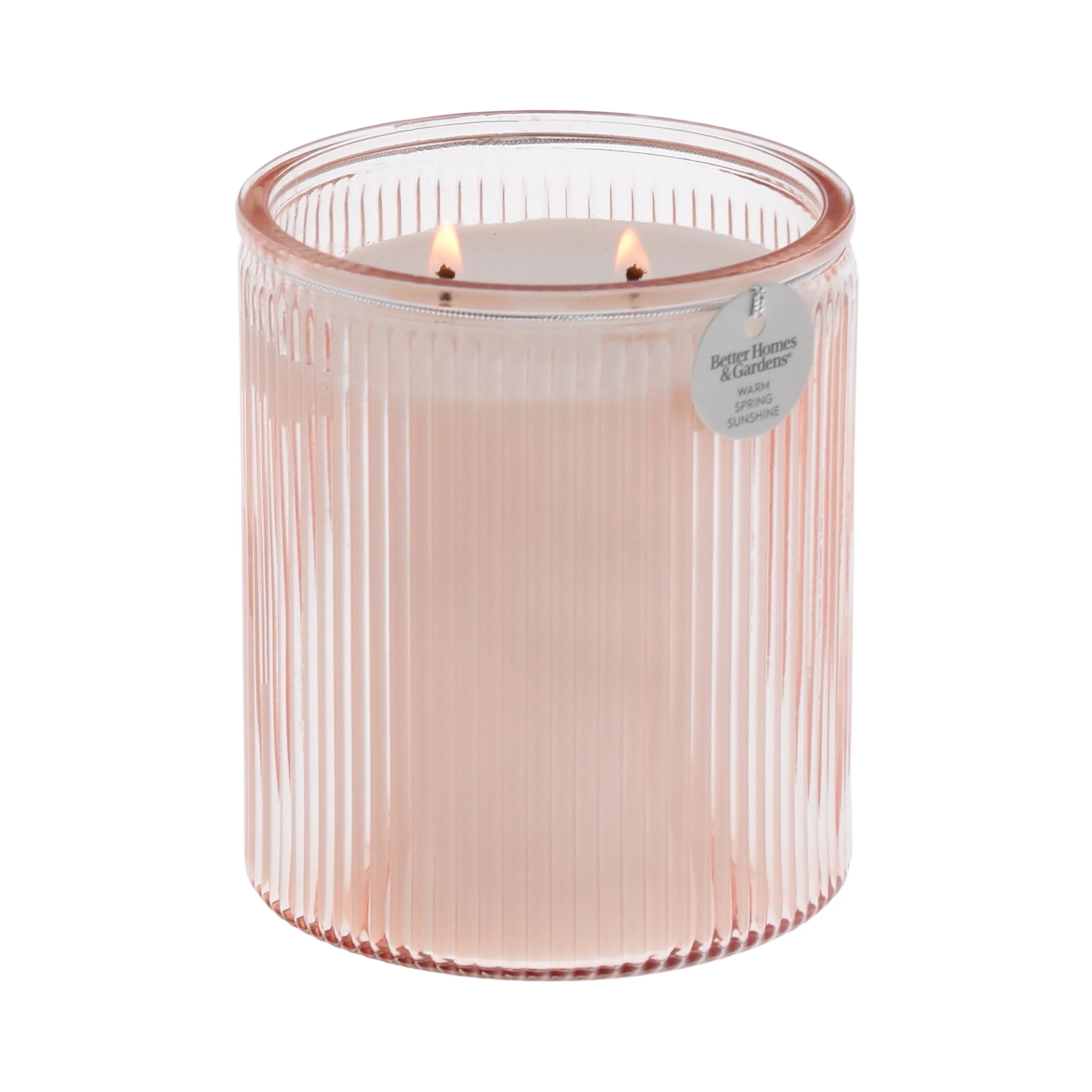 Better Homes & Gardens Warm Spring Sunshine Scented 2-Wick 17.1oz Ribbed Jar Candle | Walmart (US)
