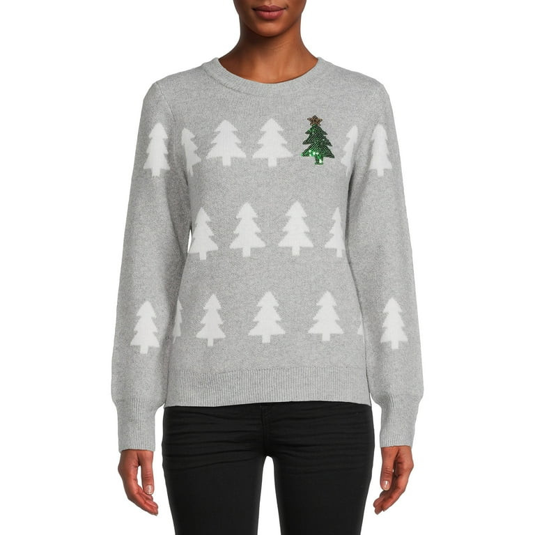 Holiday Time Crewneck Christmas Sweater | Walmart (US)