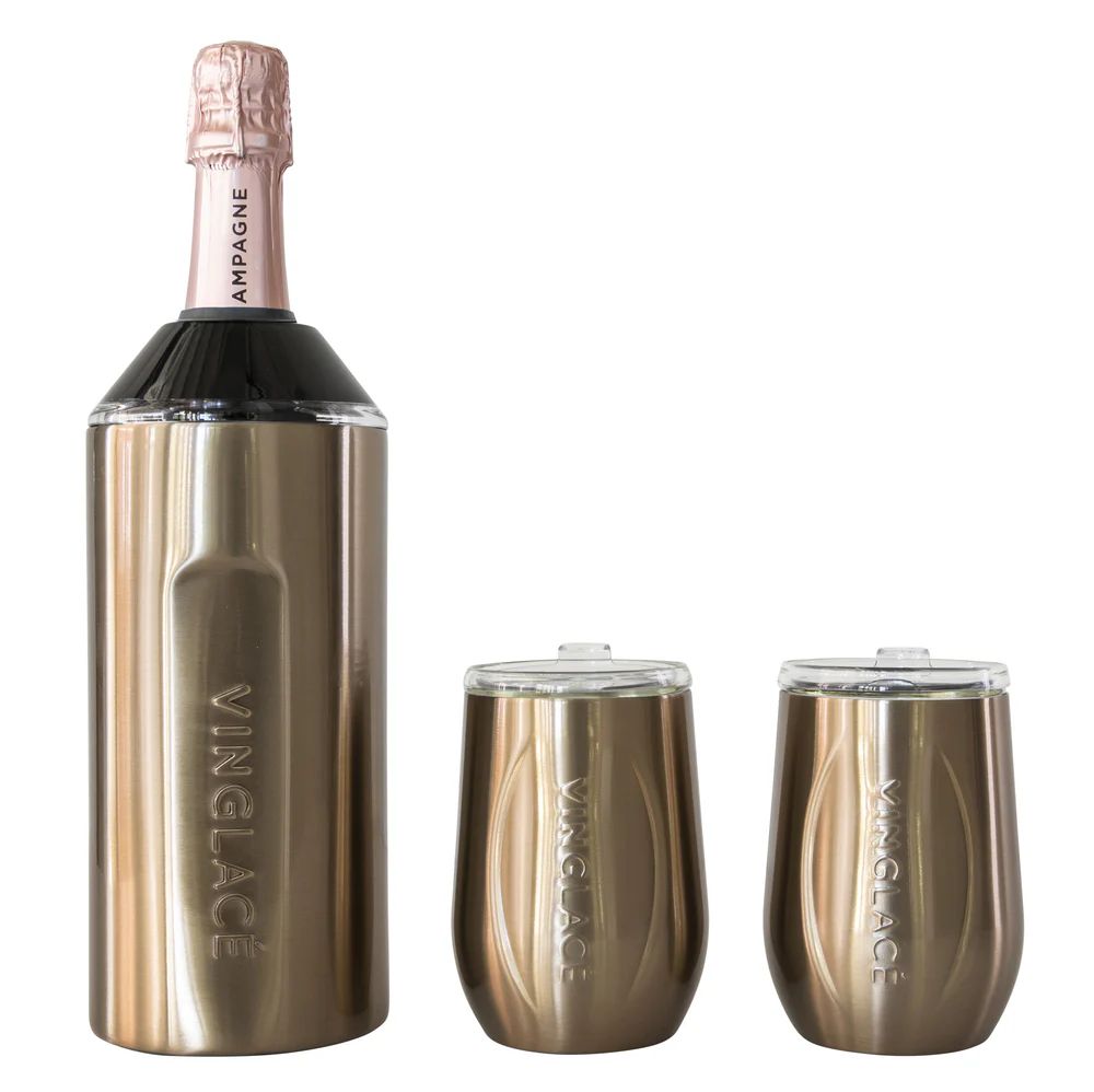 Gift Set | The Original Wine Chiller. Stainless tumblers and drinkware | Vinglace