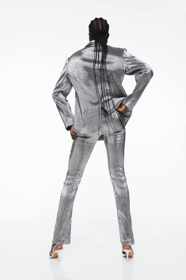 Glittery Slit-hem Pants | H&M (US + CA)