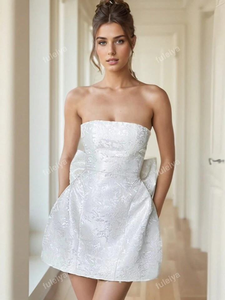 Women Bowknot Printed Summer Dress Sleeveless For Valentine's Day | SHEIN