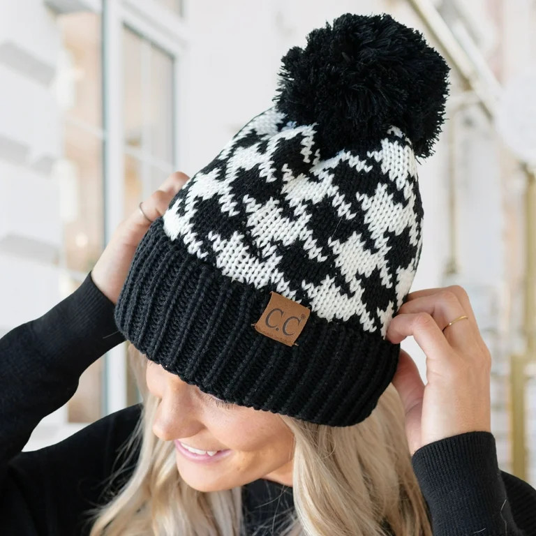 CC Houndstooth Beanie | Walmart (US)