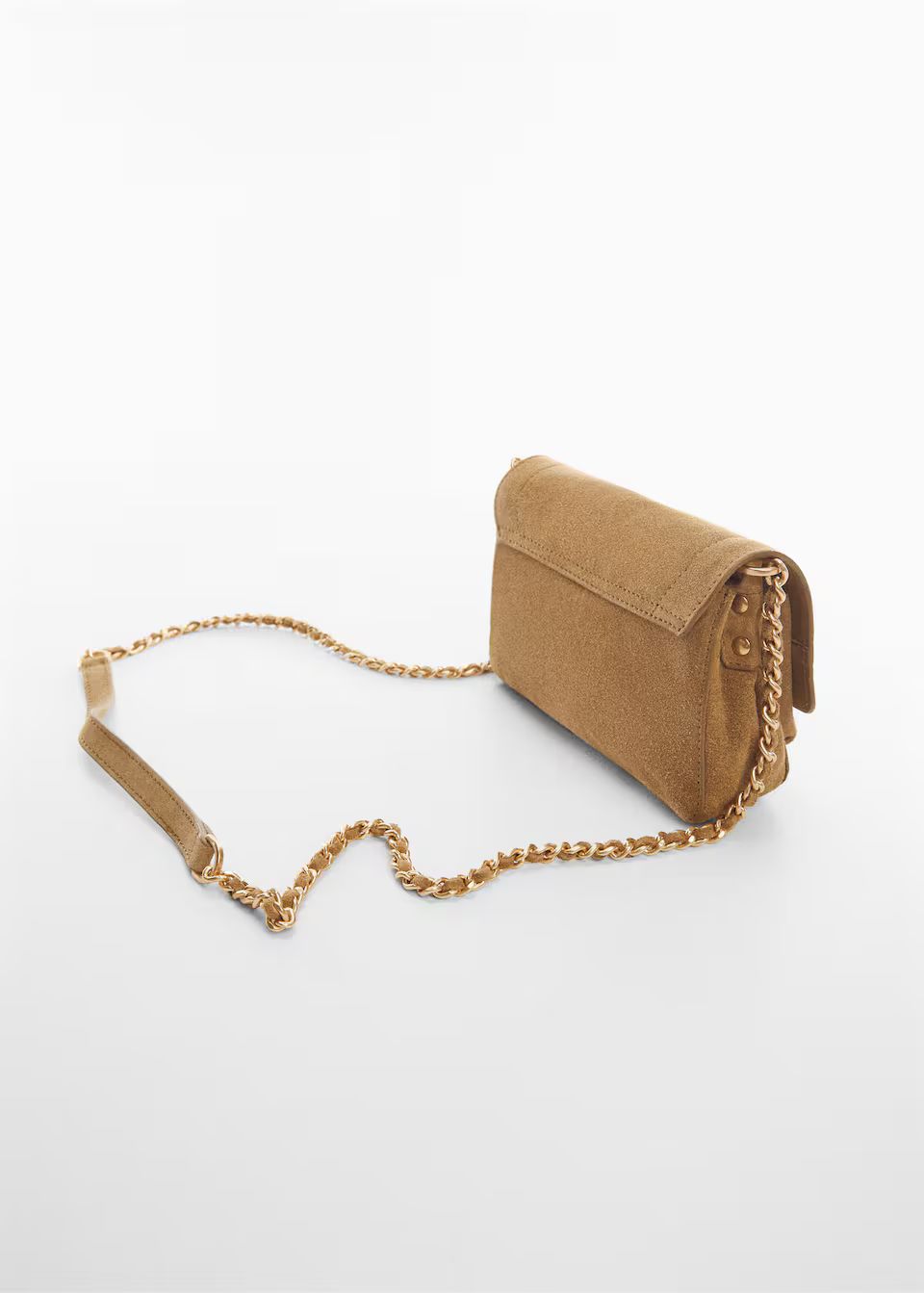 Flap leather bag -  Women | Mango USA | MANGO (US)