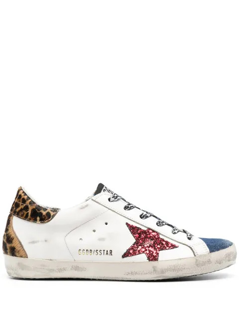 Super-Star leopard print sneakers | Farfetch (US)