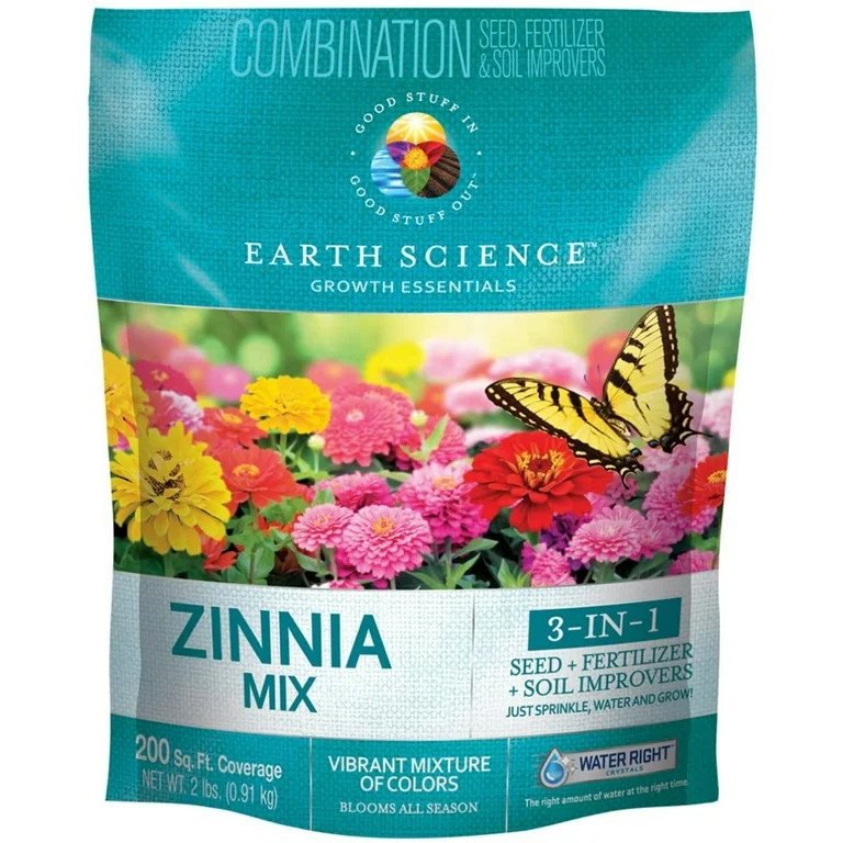 Zinnia Mix Earth Science, 2lb | Walmart (US)