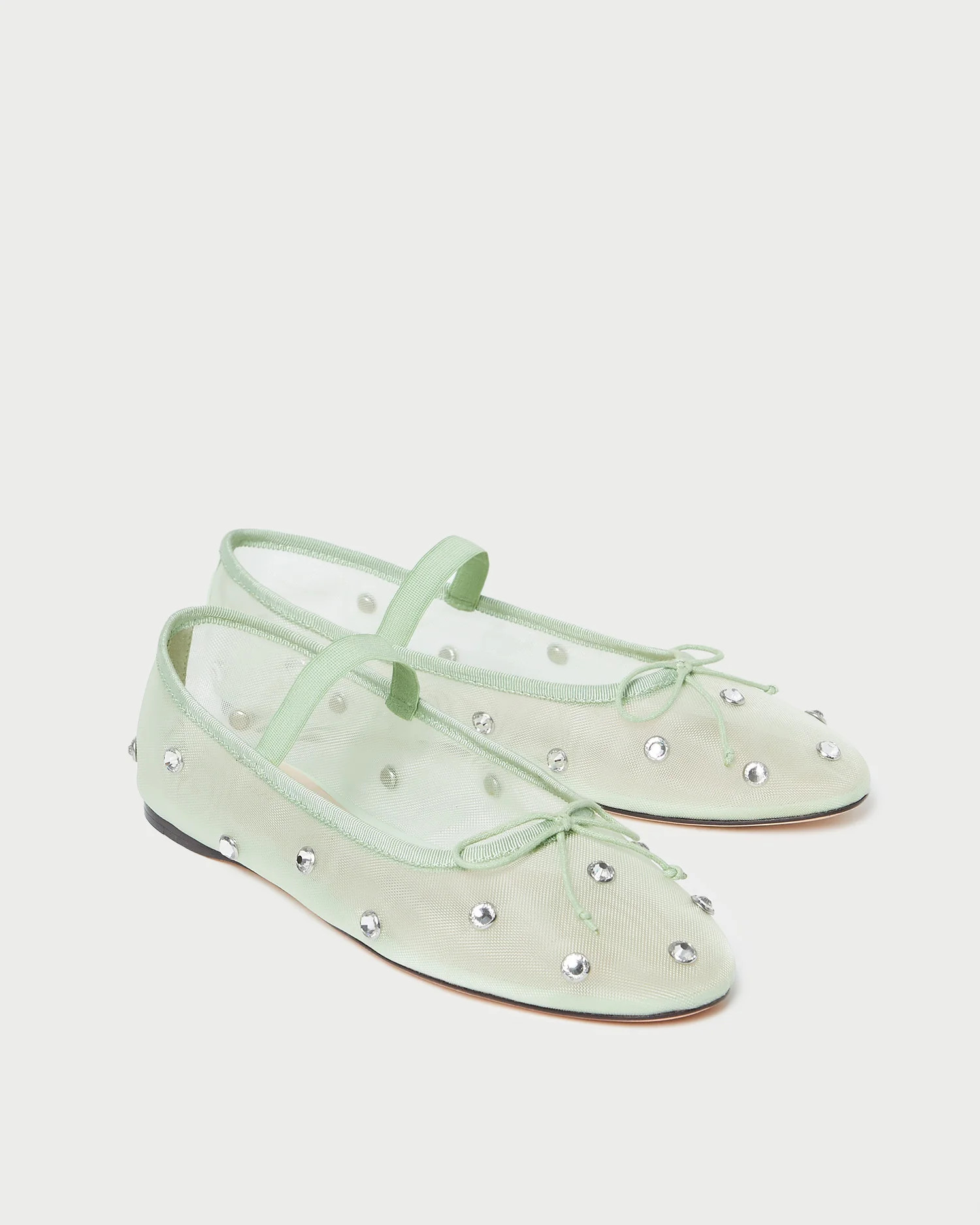 Leonie Seafoam/Clear Ballet Flat | Loeffler Randall