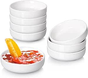 DELLING 8 PACK Dipping Bowls Set, Ceramic Dipping Sauce Dishes, 3.5 Oz Soy Sauce Dish, Side Dish ... | Amazon (US)