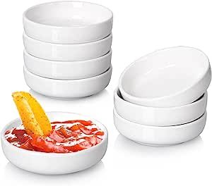 DELLING 8 PACK Dipping Bowls Set, Ceramic Dipping Sauce Dishes, 3.5 Oz Soy Sauce Dish, Side Dish ... | Amazon (US)