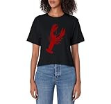 Vintage Lobster Print - Lobster Women's Crop Top | Amazon (US)