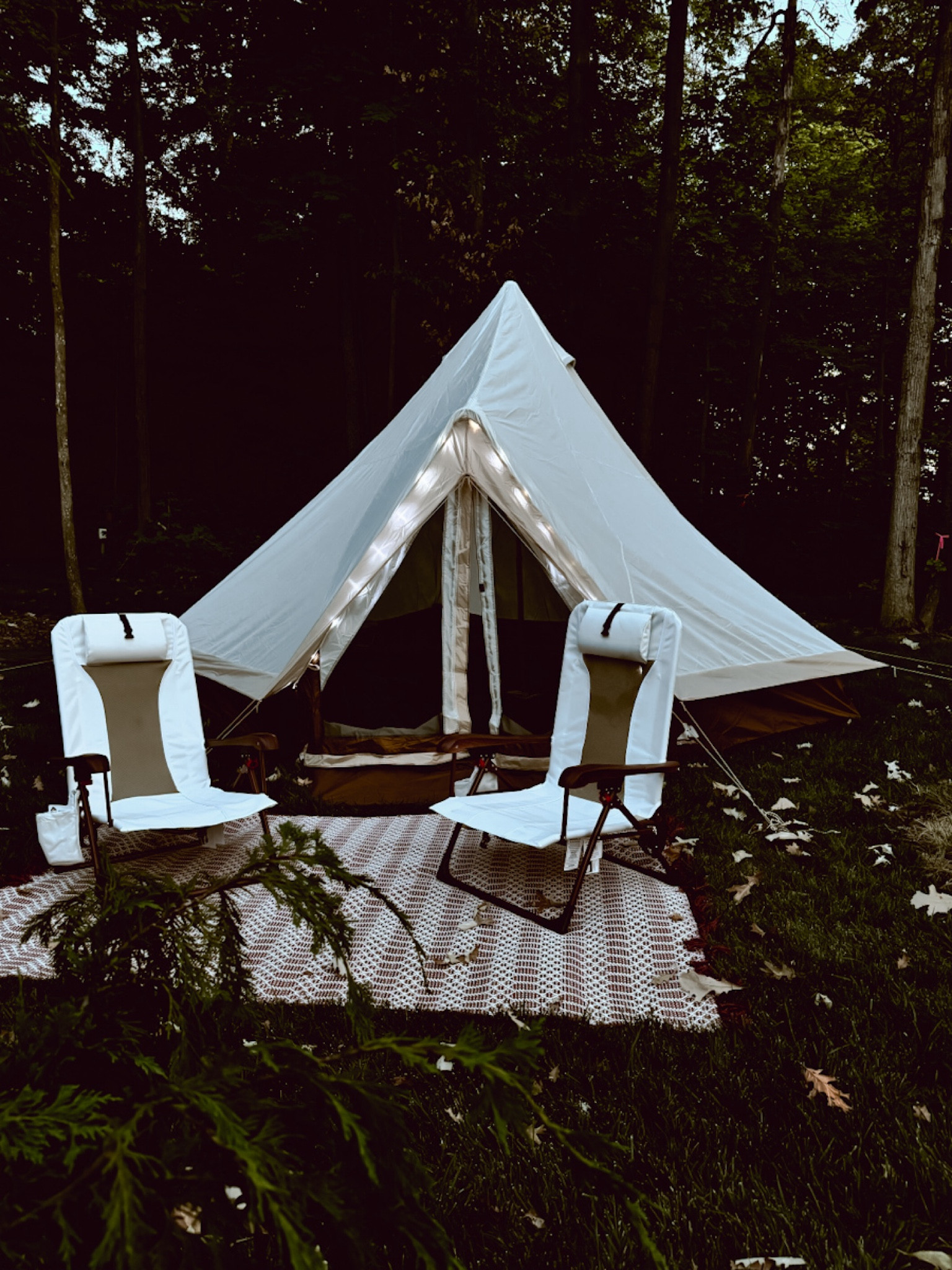 Create a magical campsite. #WalmartPartner This 8 person tent is budget friendly, easy to set up, and has built-in lights at the entrance. Aesthetically pleasing camping gear. If you are camping this Fourth of July, you need this. @walmart #WalmartHome

#LTKSeasonal #LTKHome