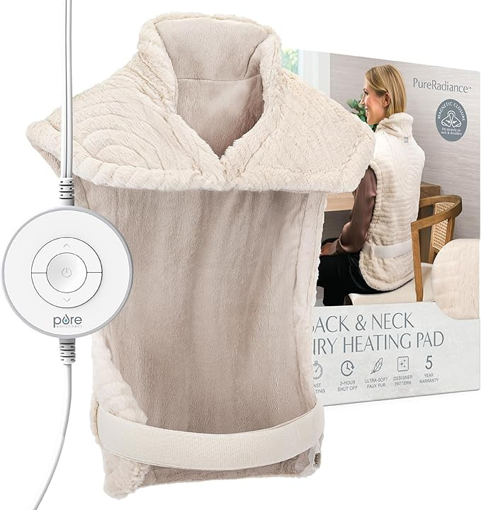 Pure Enrichment PureRadiance Back & Neck Luxury Heating Pad for Pain Relief, Patented Design, Sof... | Amazon (US)